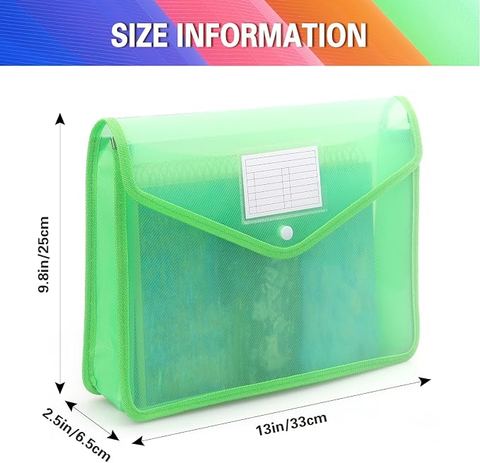Plastic Expanding File Folder, Transparent envelopes - Image 2