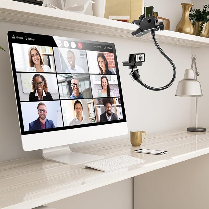 Khazylorr Webcam Stand, Webcam Mount Gooseneck Arm - Image 6