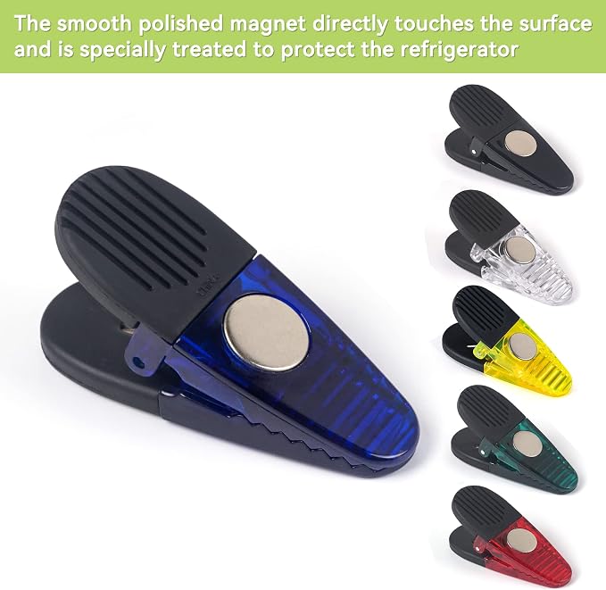 3-1/4" Length Plastic Refrigerator Magnet Clips Set - Image 2