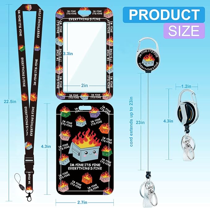 Badge Lanyard, Retractable Badge Holder - Image 2