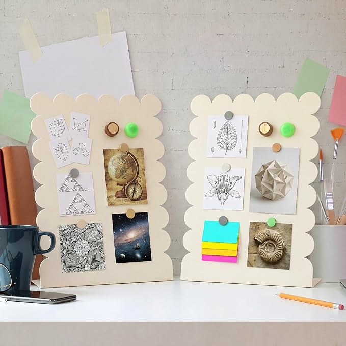Gueevin 2 Pcs Magnet Board Standing Magnetic Metal Board - Image 7