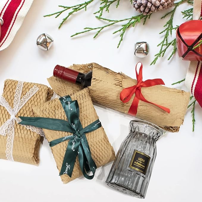 Honeycomb Packing Paper Roll Dispenser for Packaging, Improve Packing Efficiency, Kraft Wrapping Paper Holder Manual Cutter Machine for Small Business, Dispenser Machine Only, Core Size 2inch-DeskLoop Office