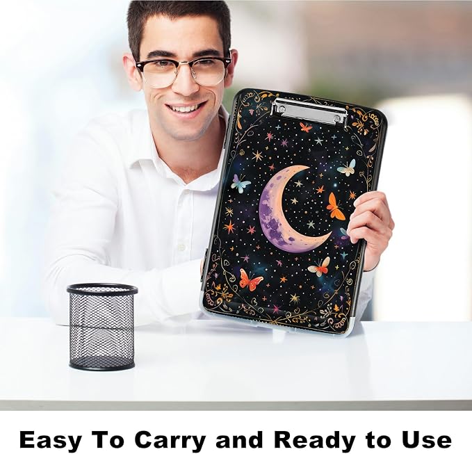 A4 Clipboard with Storage Pen Holder, Clipboards Organizer Nursing Clipboard - Image 6