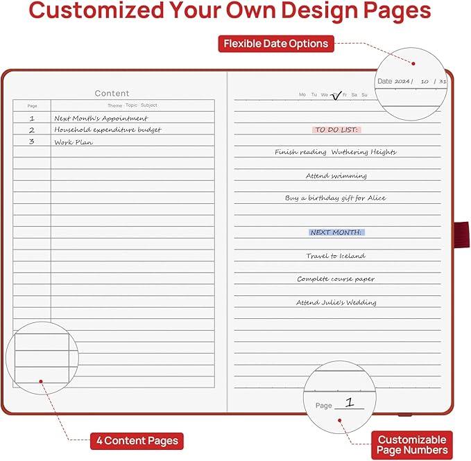 Lined Journal Notebooks for Work, Travel, College, A5 Size 100 GSM Thick Paper, Classic Ruled Journaling Notebook, Hardcover Notepad for Writing 160 Pages, 5.5 x 8.3 inch, Royal Blue-DeskLoop Office