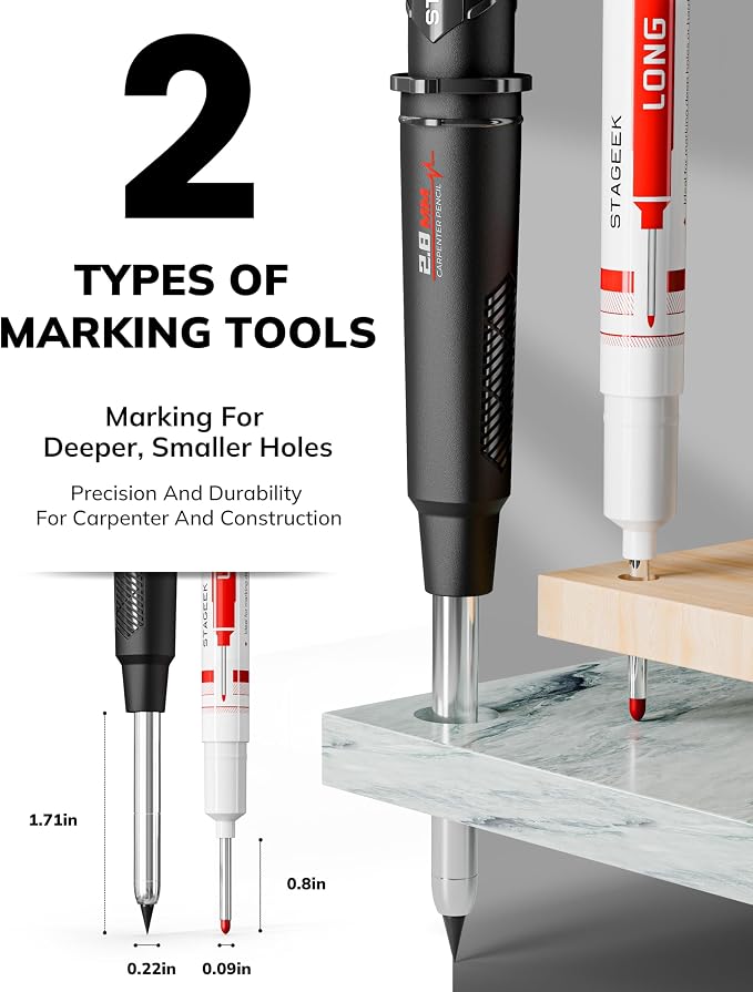 STAGEEK 3 Pack Carpenter Pencils - Image 3