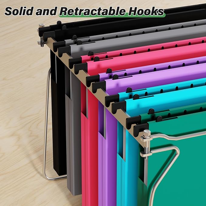 Ansook Letter Size Hanging File Folders Extra Capacity, Heavy Duty 1" - Image 5