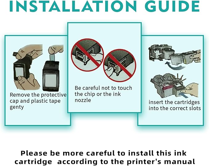 Compatible -Hp Ink 67xl Black and Color Combo Pack New, Hp Envy 6455e Ink Cartridges, 67xl High Yield 3-Pack (2 Black+1 Tri-Color), for Deskjet 2700/4100, Deskjet Plus 4100/4155 (Not for HP+)-DeskLoop Office