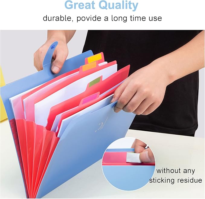 Forvencer Accordion File Organizer, Letter Size, 5 Pocket Expanding File Folder - Image 5