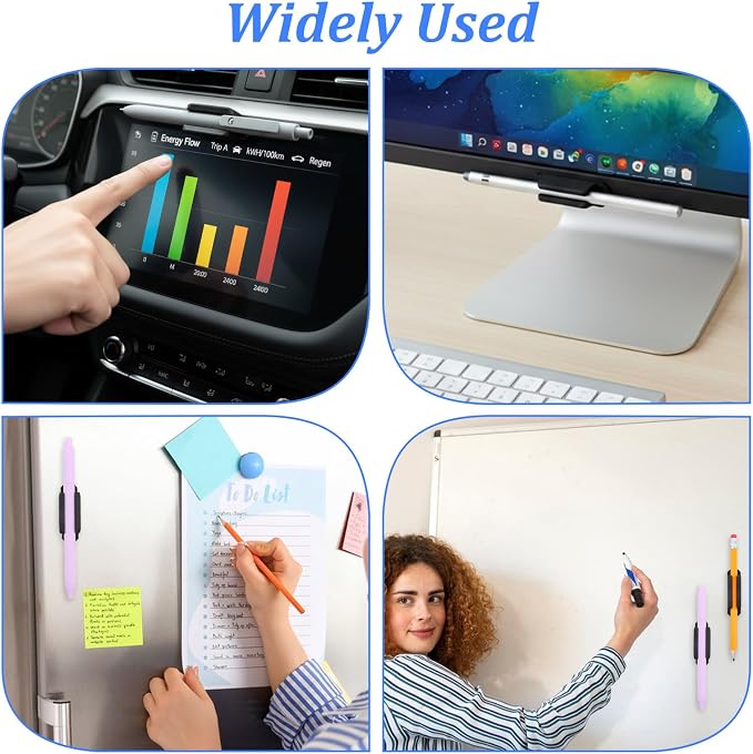 50pcs Silicone Pen Holder for Desk Adhesive Pencil Holders for Desk Silicone - Image 5