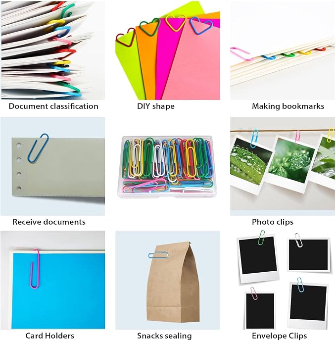 Paper Clips, Large Colored Paper Clips - Image 7
