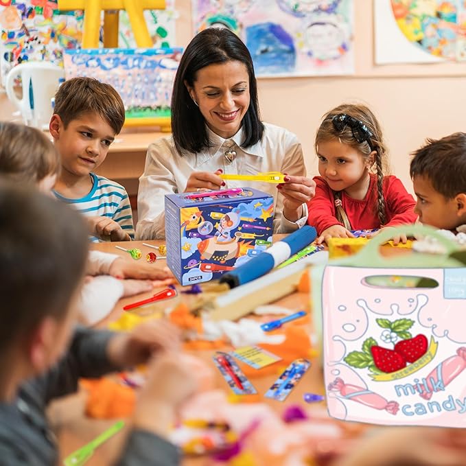 Invisible Ink Pens Gifts Cards. 24 Pack Spy Pen invisible pens with uv light for kids, Magic Pen for Secret Message, Birthday Party,Christmas, and Halloween Goodies Bags Toy(24PCS+Gifts Cards)-DeskLoop Office