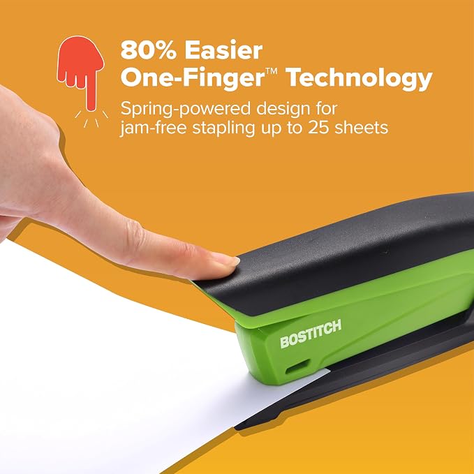 Bostitch Office InPower Spring-Powered Desktop Stapler, 20 Sheet Capacity - Image 3