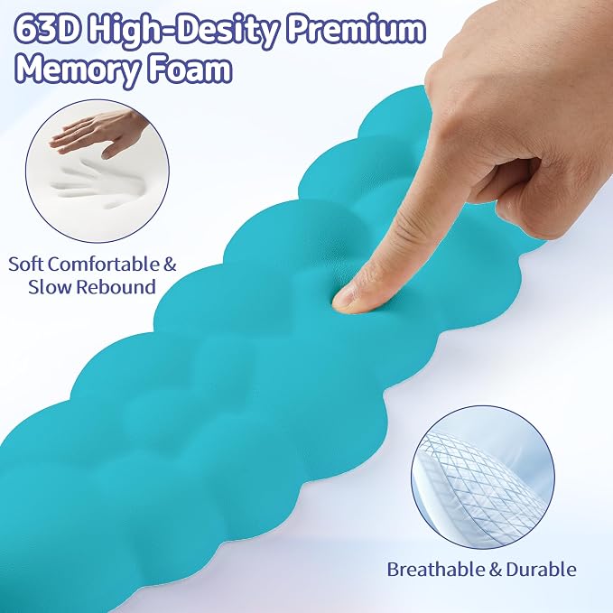 Sushret Cloud Wrist Rest Keyboard, Cloud Keyboard Wrist Pad Set - Image 4
