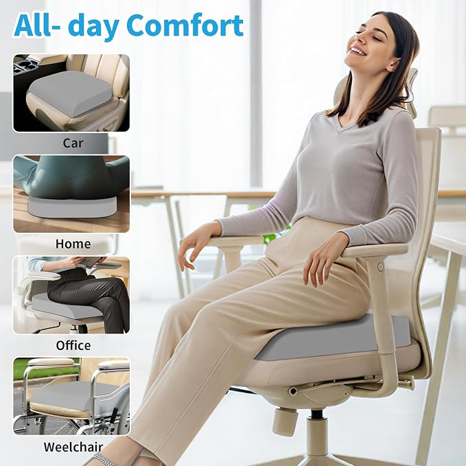 TranquilRelax XLarge Seat Cushion, Memory Foam Cushion - Image 4