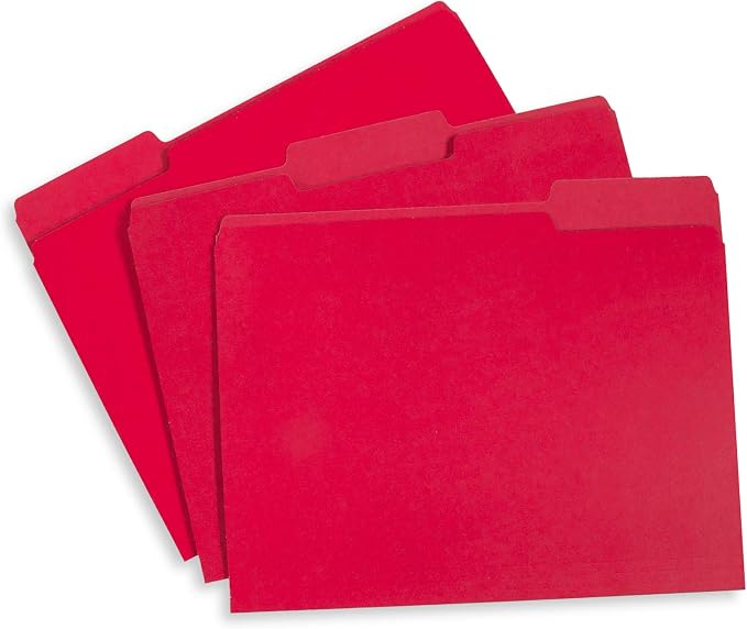 File Folder, 1/3 Cut Tab, Letter Size, 100 Per Box - Image 2