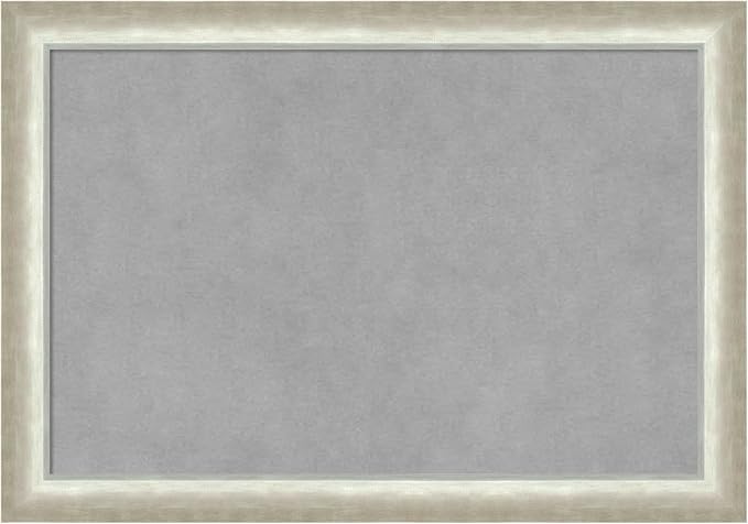Amanti Art Silver Framed Magnetic Board 14x20 Small Vision Board by AmantiArt
