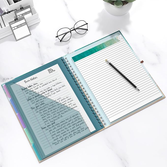 Hongri Clipboard Folio with Refillable Lined Notepad, 8.5 x 11 Folders with - Image 7