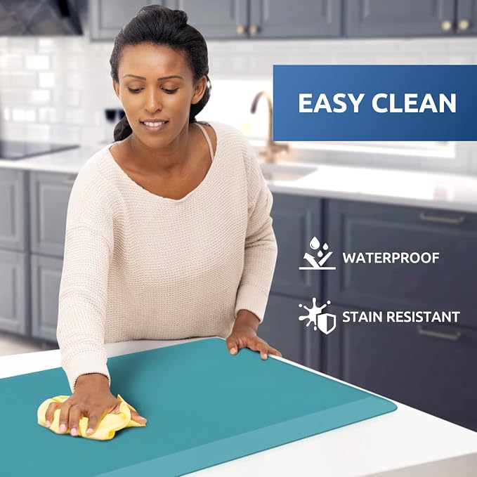 KitchenClouds Cushioned Anti Fatigue Rug 17.3"x28" Water Resistant Non Slip - Image 3
