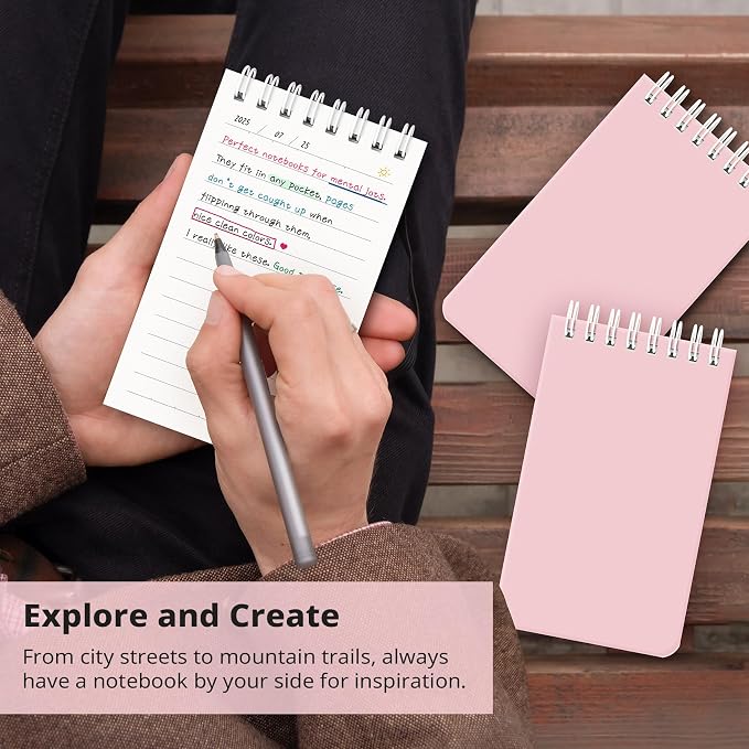 Taja Pocket Small Notebook 3" x 5", Nursing Notepad, Travel - Image 5