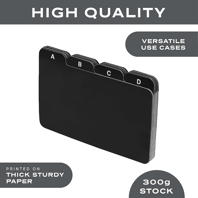 4x6 Index Card Alphabet Tab Dividers 24 pcs - Image 5