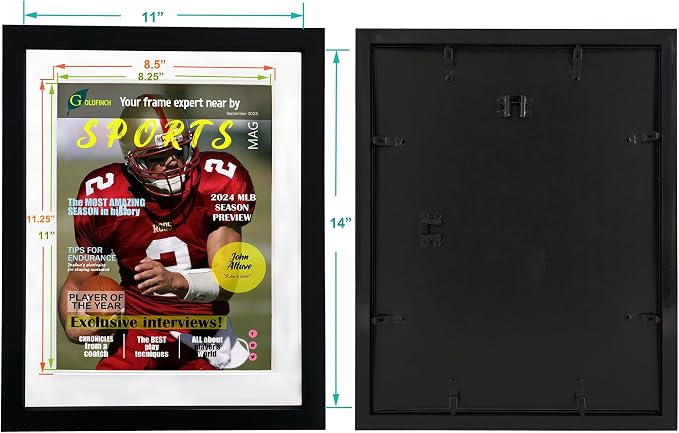 Goldfinch 4 Packs Sports Magazine Frames Displays Magazines Measuring 8.5 x - Image 4