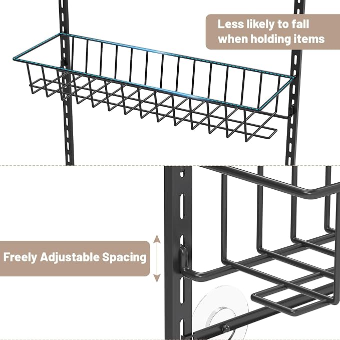 ElegantArray 8-Tier Pantry Door Organizer, Over The Door Pantry Organizer Rack - Image 6