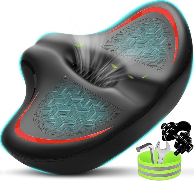 Noseless Bike Seat Cushion for Men & Women by Moreergonomicoversizedbikeseat