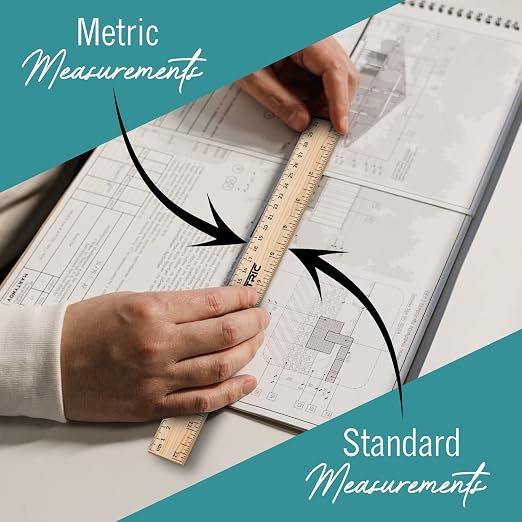 Rulers 12 Inch, Rulers Bulk for Classroom – Wooden Ruler for Kids 36 Pack Great - Image 4