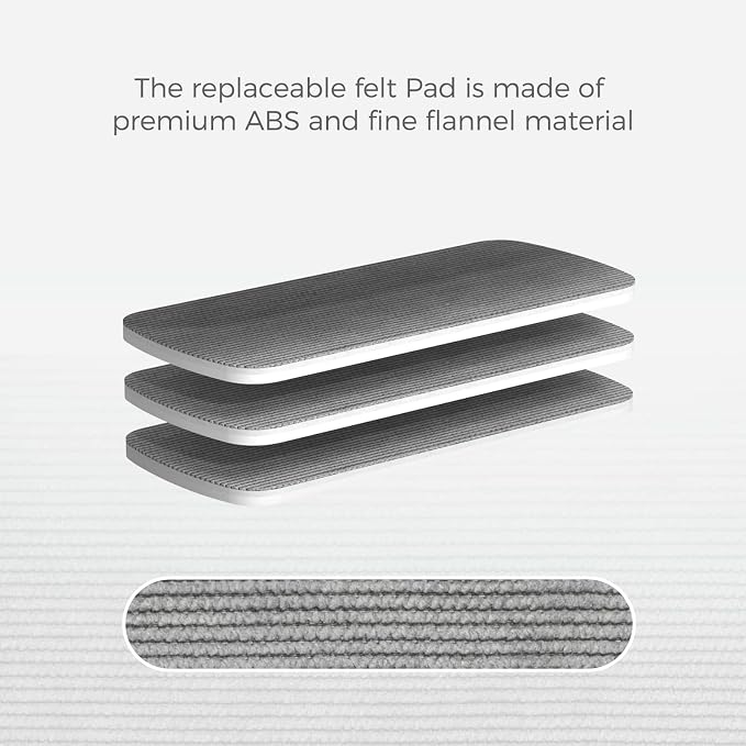 CLICK CLEAN 6-Pack Replaceable Felt Pads, Magnetic Whiteboard Eraser Felt Pads - Image 4