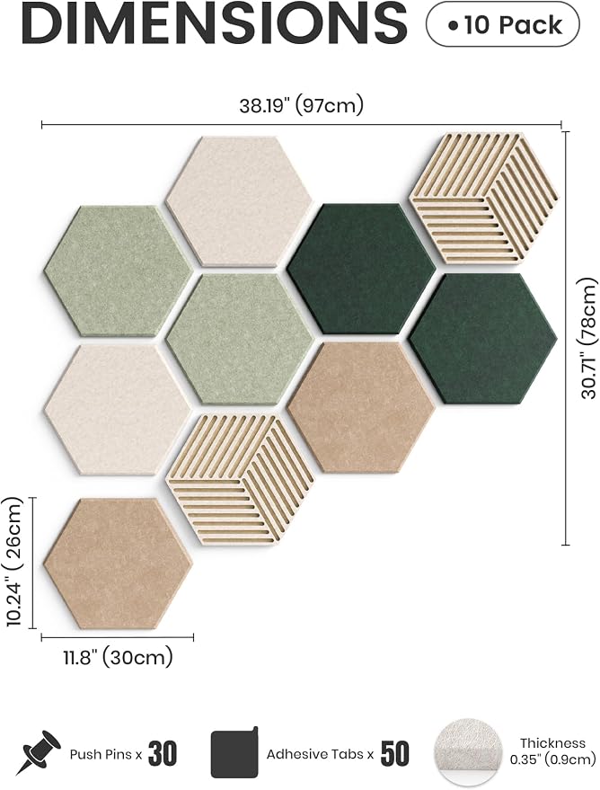 Fluxynara Hexagon Cork Board Alternative - Image 2