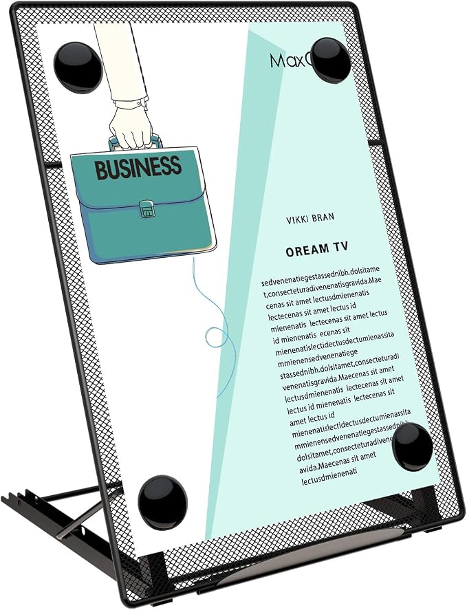 MaxGear Desktop Document Holder, Foldable Copy Holder Stand by MaxGear