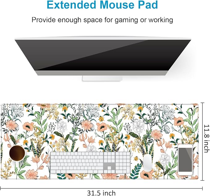 XXL Waterproof Office Desk Pad Protector 31.5x11.8 Inch - Image 3