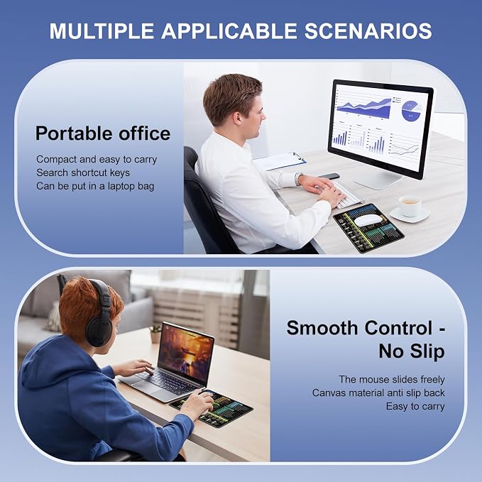 Excel Mouse pad—11.8 * 9.8inch Portable Size |Contains 5 Excel Function modules - Image 6