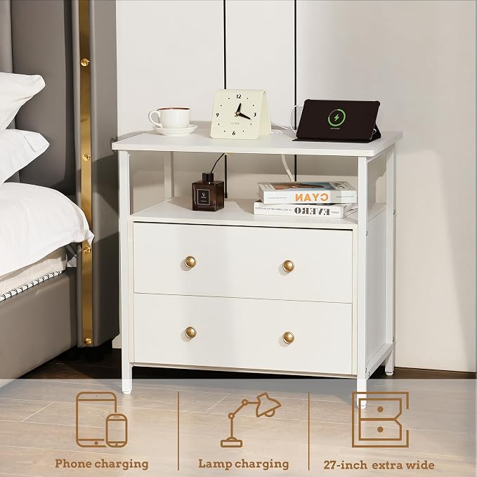 Edbuosy 27 inch Wide Night Stand - Image 4