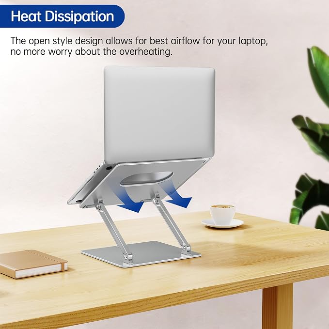 BESIGN LS10 Aluminum Laptop Stand, Ergonomic Adjustable Notebook Tablet Stand - Image 4