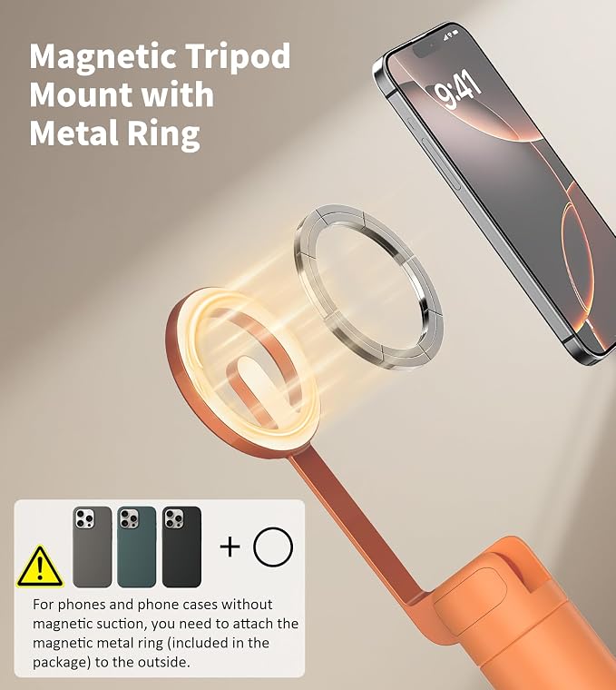 TONEOF 68" Magnetic Selfie Stick Tripod - Image 2