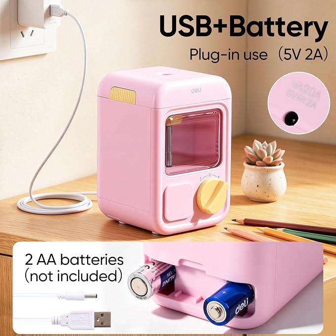deli Electric Sharpener, Battery Powered, 3 Sizes - Image 4