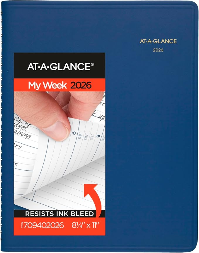 AT-A-GLANCE 2026 Appointment Book Planner, 8-1/4" x 11" by AT-A-GLANCE
