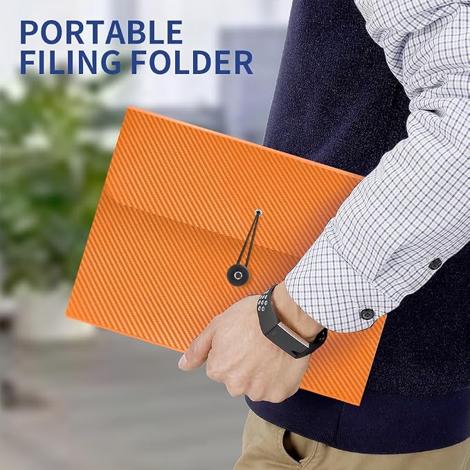 Expanding File Folder, 13 Pockets Accordian File Holder Organizer, A4 Letter - Image 6