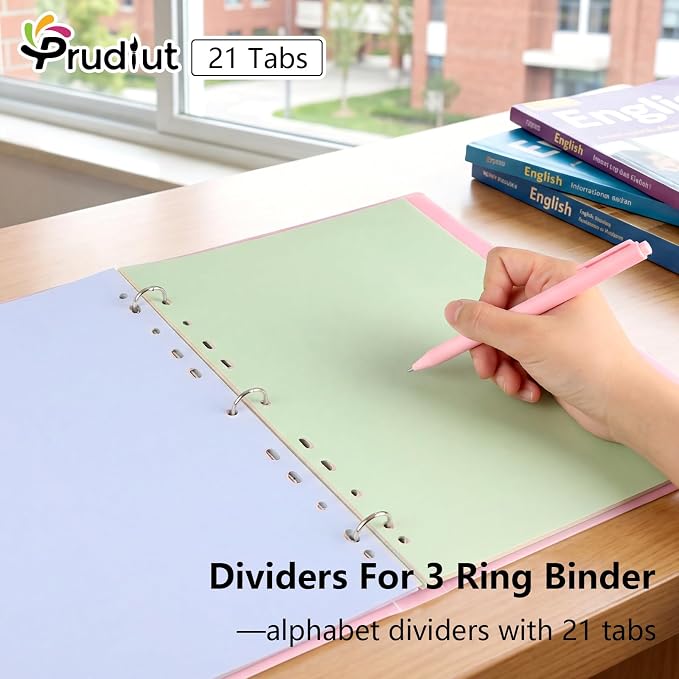 3 Sets 21-Tab A-Z Alphabet Binder Dividers - Image 3