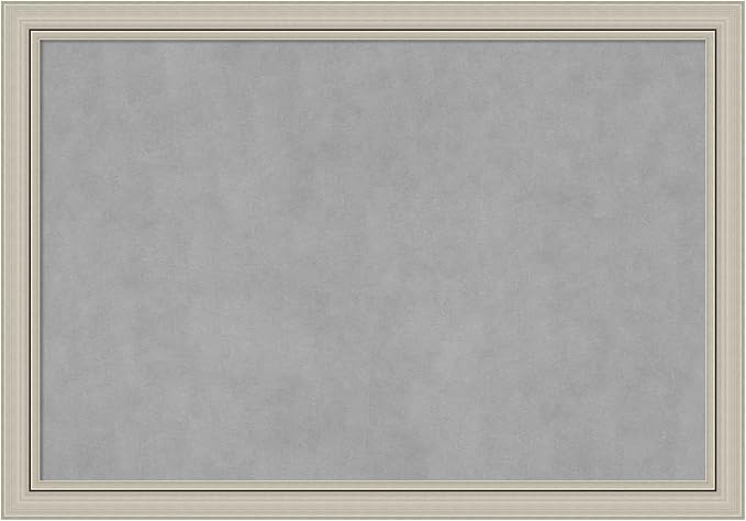 Amanti Art Silver Framed Magnetic Board 28x40 Large Vision Board by AmantiArt