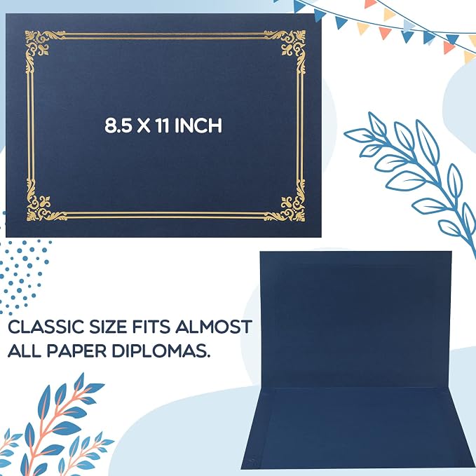 Sherr 60 Pcs Certificate Holders Certificate Covers Folders Diploma Holders - Image 6