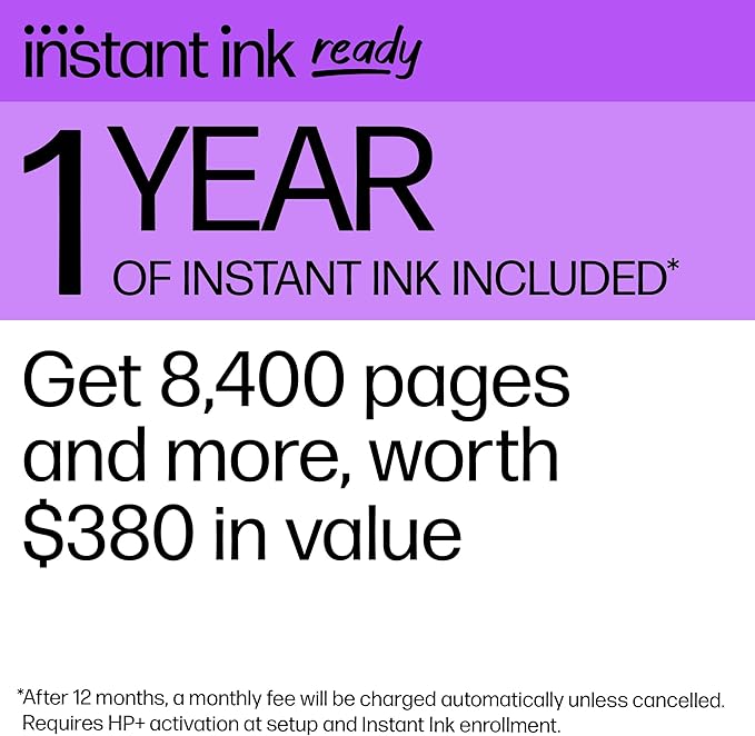 HP OfficeJet Pro 8139e Wireless All-in-One Color Inkjet Printer, Print, scan, Copy, fax, ADF, Duplex Printing Best-for-Home Office, 1 Year Instant Ink Trial Included-DeskLoop Office