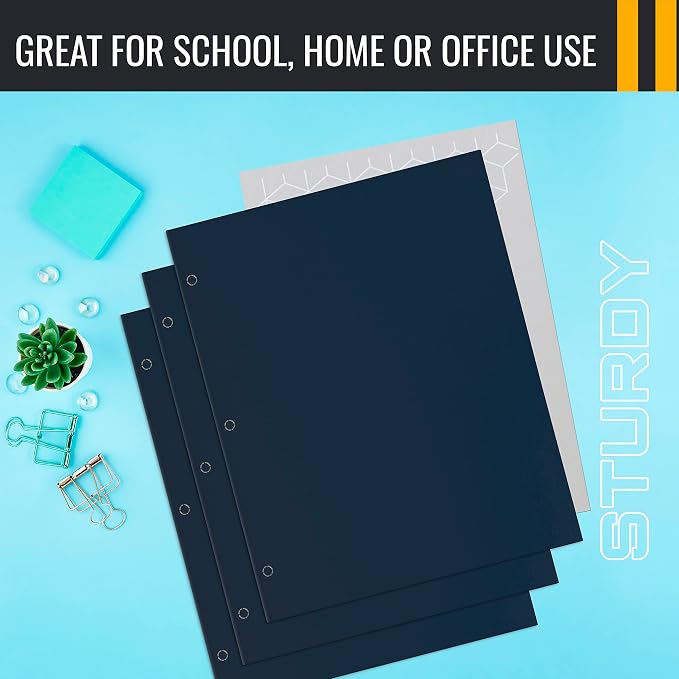 Better Office Products Two Pocket Portfolio Folders, Letter Size Paper Folders - Image 5