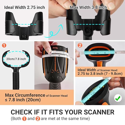 Tera Universal Barcode Scanner Stand: Wall Mountable - Image 4