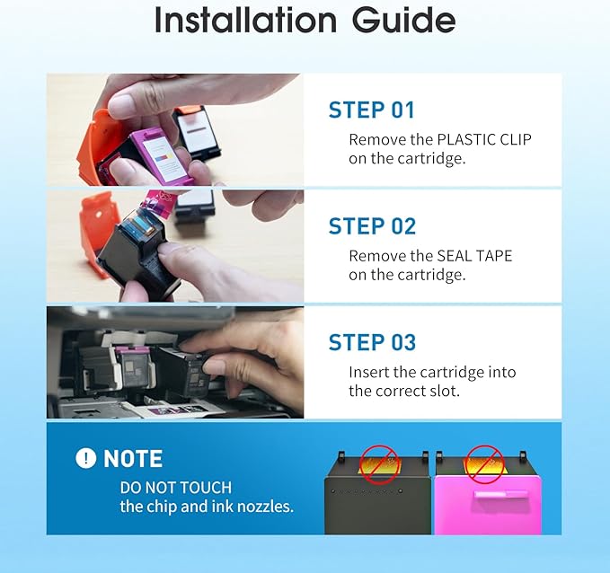 Remanufactured 61XL Ink Cartridge Replacement for HP Ink 61 Combo Pack for HP Envy 4500 5530 4502 4501 5535 OfficeJet 4630 4635 DeskJet 2540 1000 1010 1510, 2-Pack-DeskLoop Office