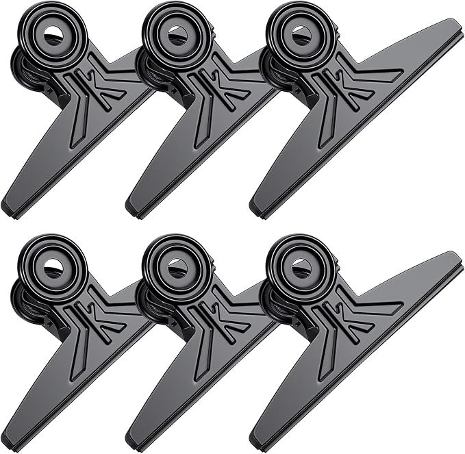 6 Pack Extra Large Bulldog Clips Extra Large Bulldog Clips 7.9 Inches Jumbo by Unknown