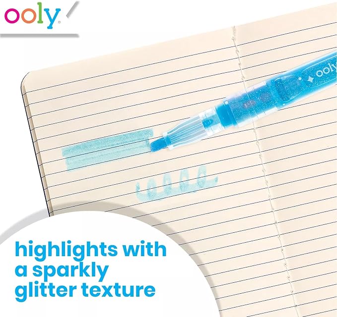 OOLY Oh My Glitter Liquid Glitter Ink Neon Highlighters - Image 3