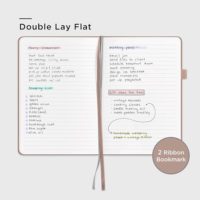 &And Per Se Lined Journal Notebook, 160 Pages, A5 5.7 x 8 inches College Ruled - Image 3
