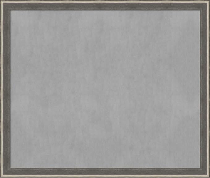 Amanti Art Grey Framed Magnetic Board 45x53 Oversize Vision Board by AmantiArt